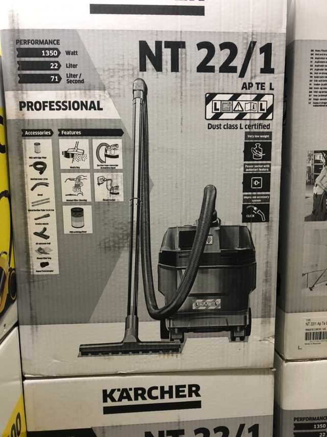 Пилосос  довговічний Karcher NT 22/1 Ap TE  L пылесос строительный