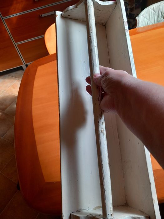 Wieszak drewniany Vintage na makatki lata 50 - 60 - dziesiąte