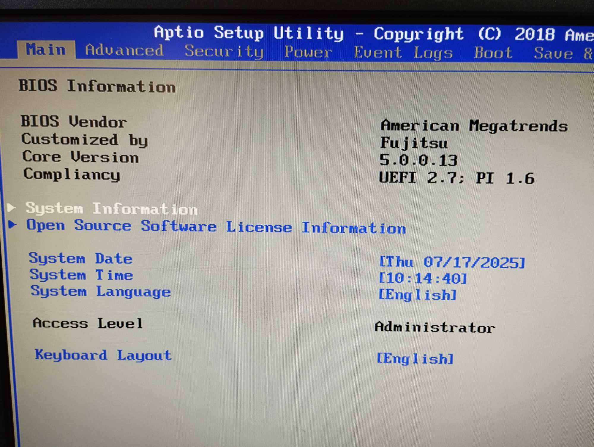 ПК / PC / Fujitsu Esprimo / i5 - 8600 / 8 DDR4 / No HDD / SFF