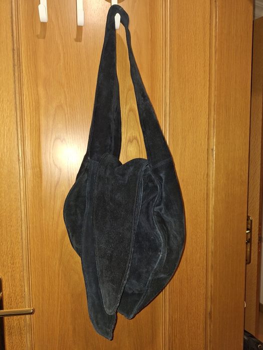 Mala de camurça Azul escuro