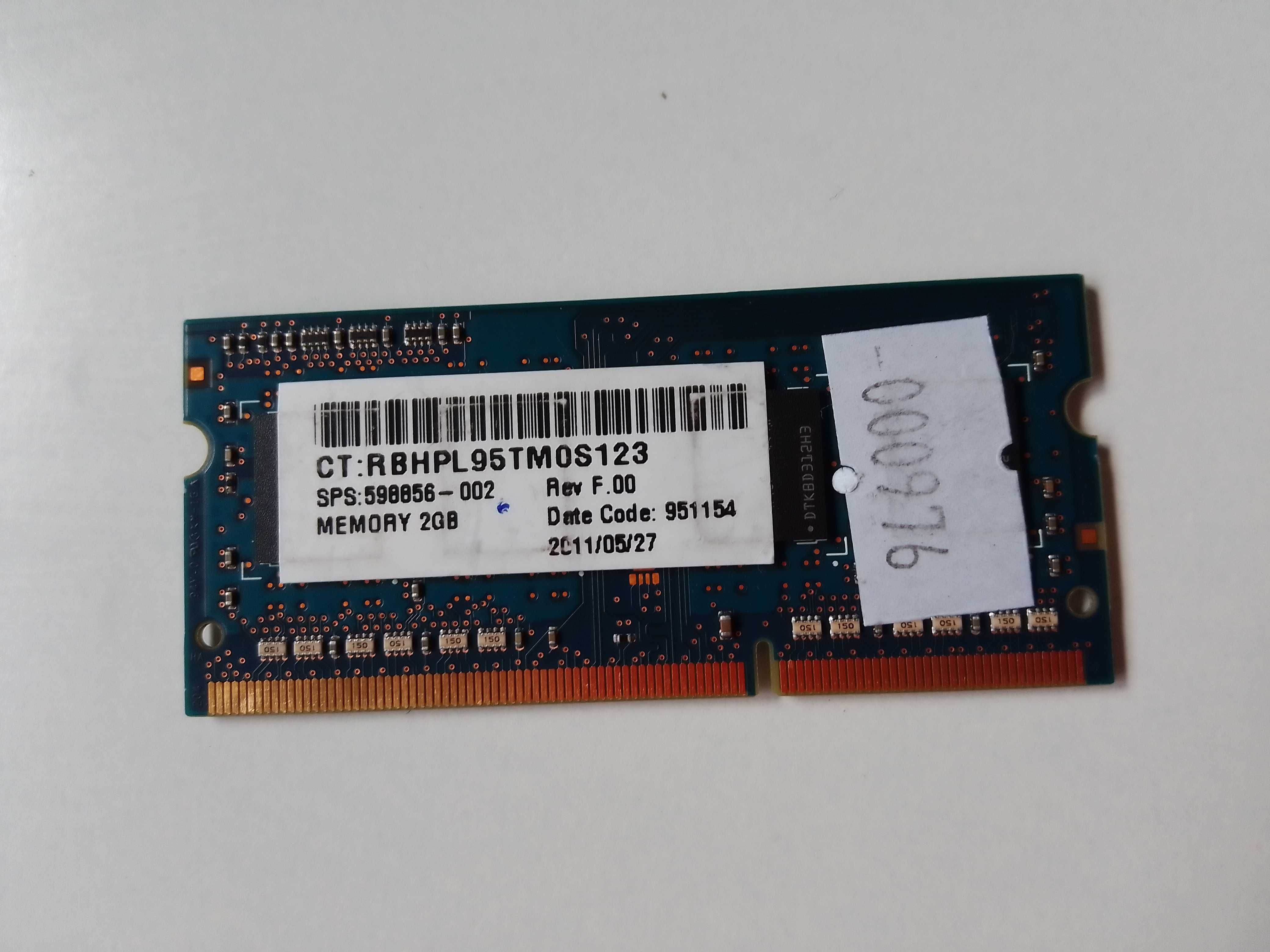 Pamięć RAM do laptopa DDR3 Hynix HMT325S6BFR8C-H9 2 GB (000976)