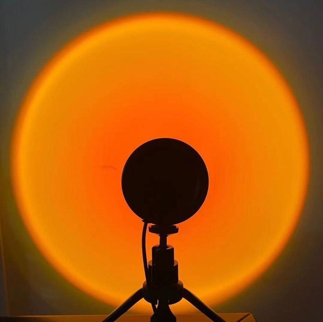 Lampka Sunset led projektor z imitacją zachodu słońca