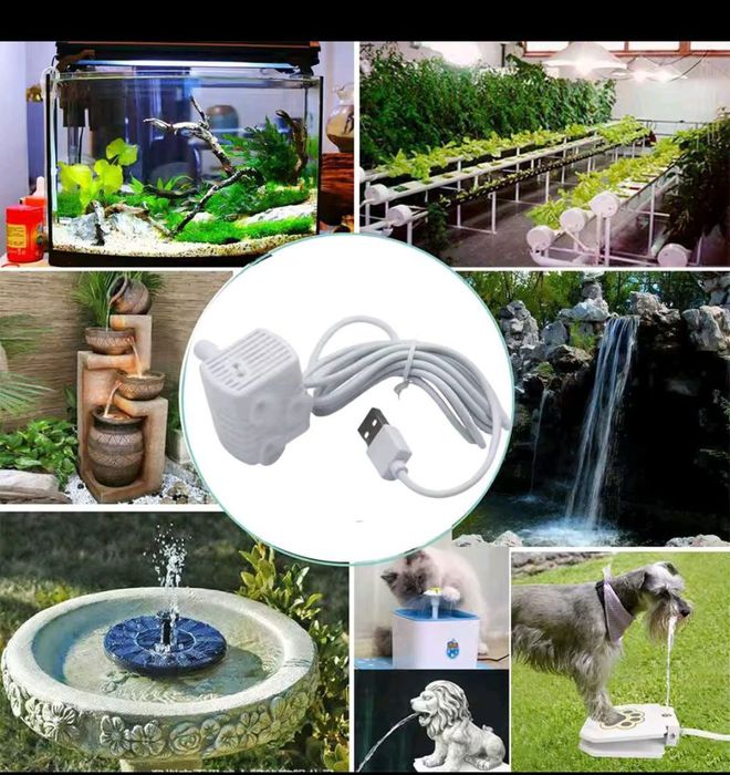 Погружной водняной насос для аквариума, поилки