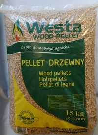 Worki po 10kg-1 tona WESTA PREMIUM jasny, iglasty pellet klasy A1, 6mm