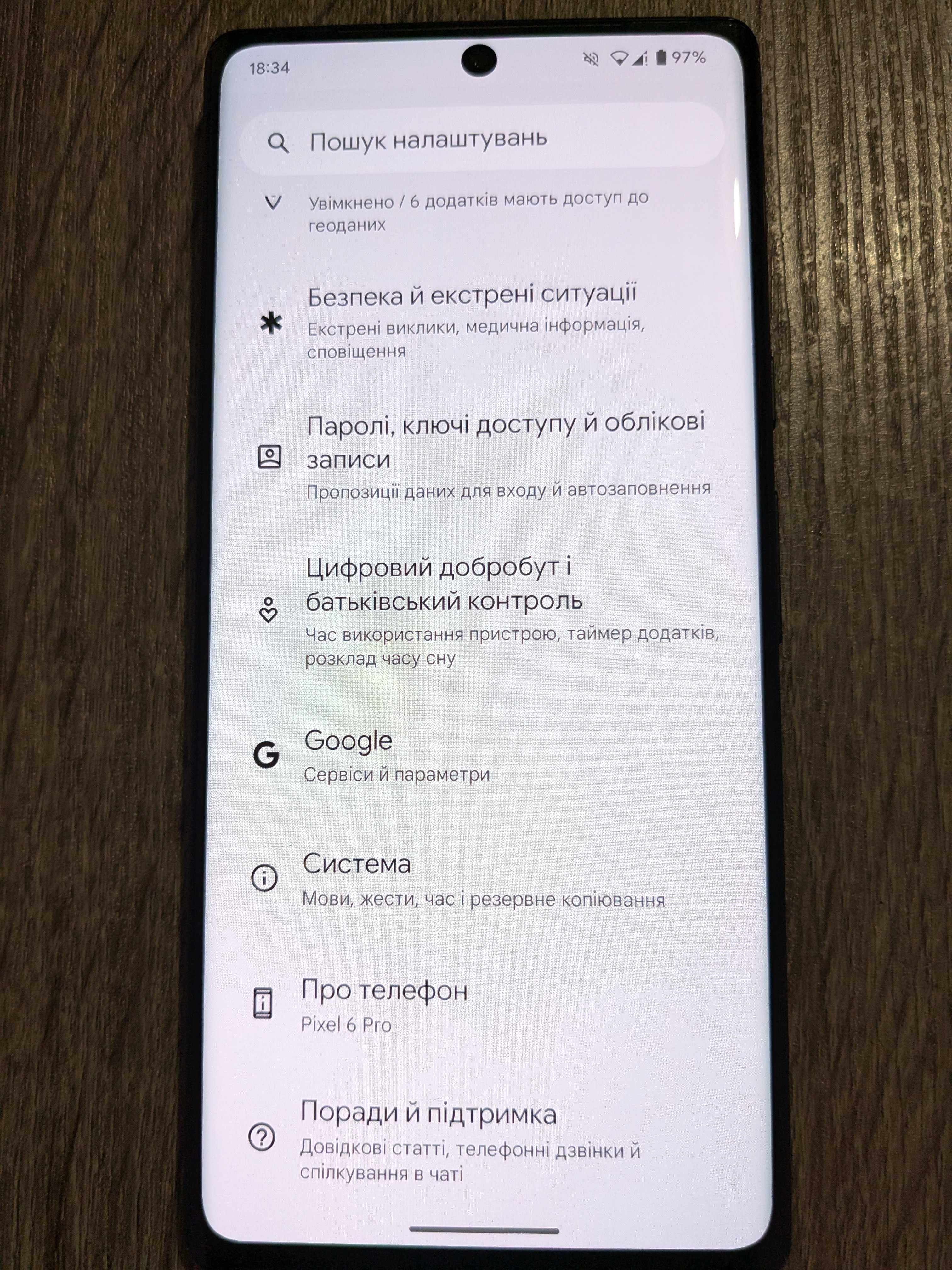 Google pixel 6 pro