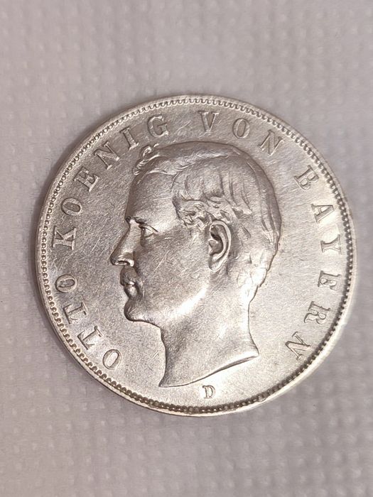 Баварія. Німецька імперія. 3 марки 1910, СРІБЛО!