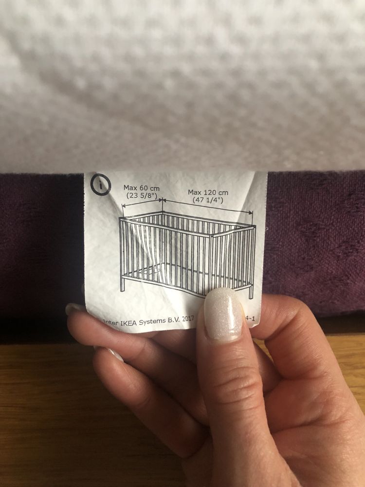 Materac piankowy do łóżeczka dziecięcego Ikea