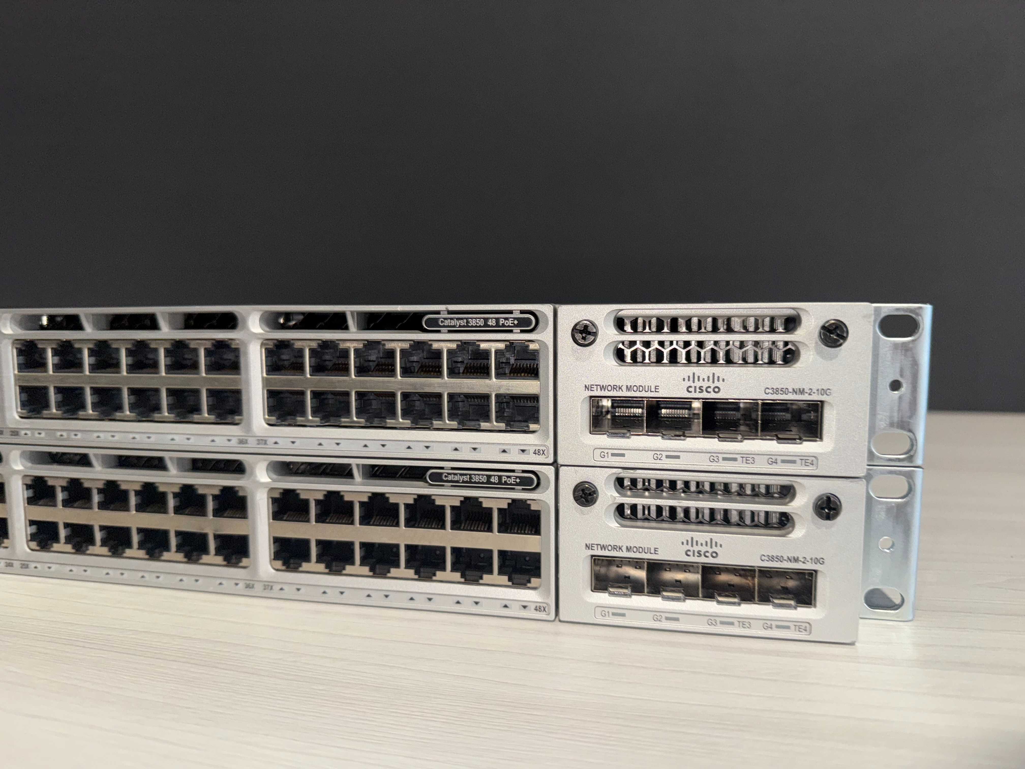 Коммутаторы Cisco Catalyst WS-C3850-48F-S + C3850-NM-2-10G нал/безнал