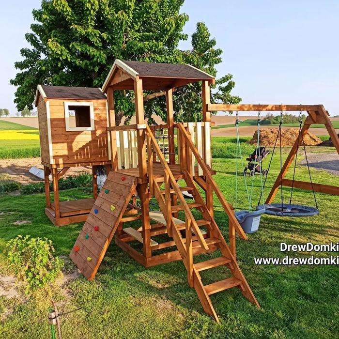 Duży i solidny plac zabaw MAŁPI GAJ model PONY L
