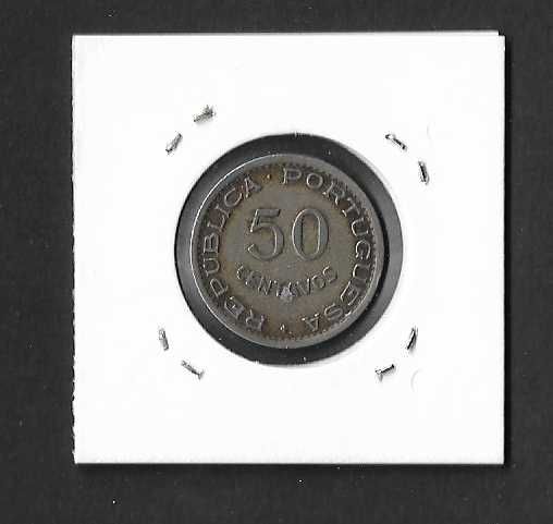 Moeda de 50Centavos. Moçambique 1950