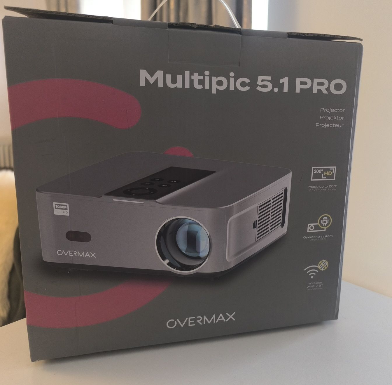 Projektor Overmax Multipic 5.1 Pro – jak nowy, użyty 2 razy
