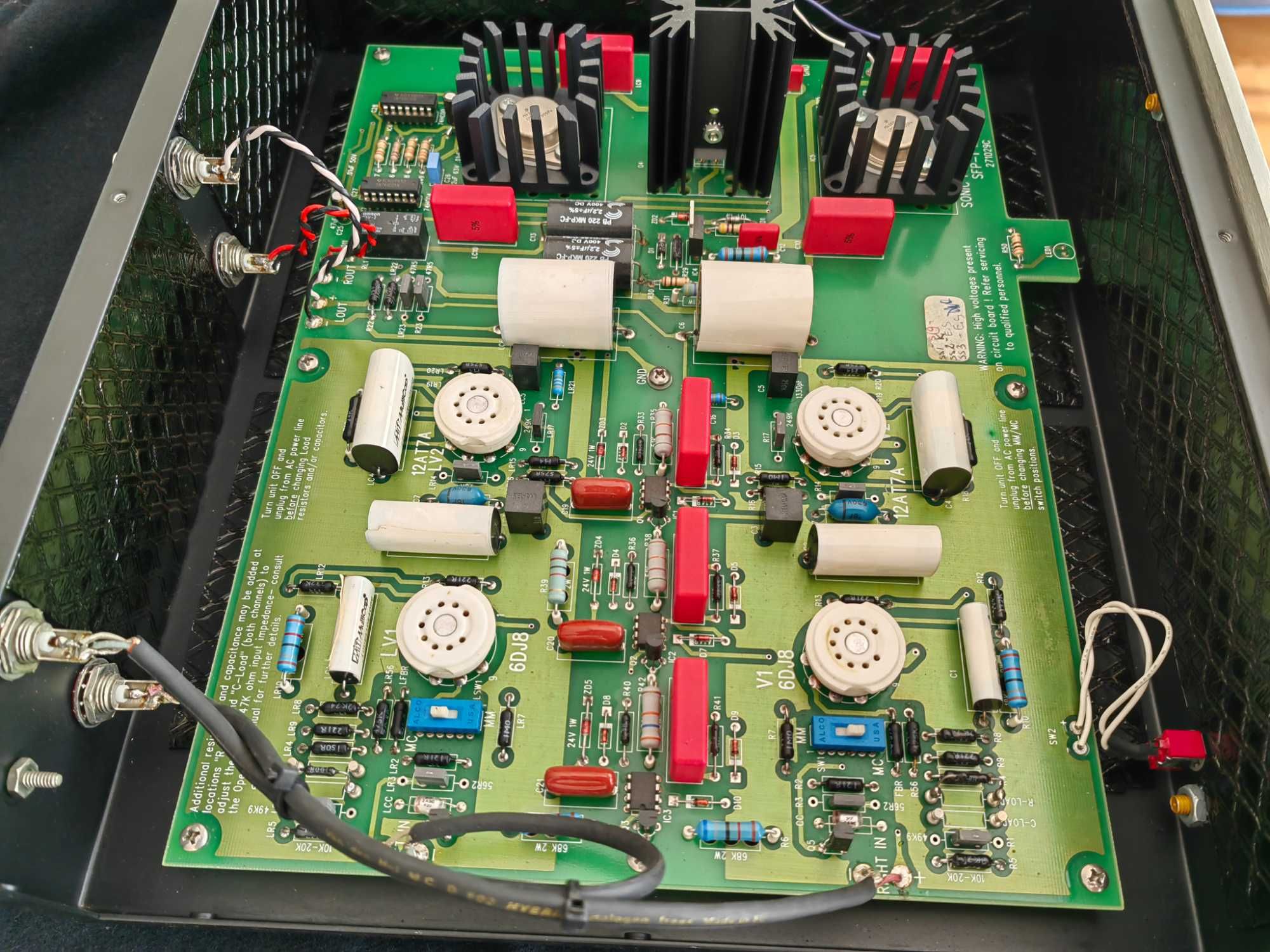 Sonic Frontiers SFP-1 Signature Phono Stage Tubes Serviced
