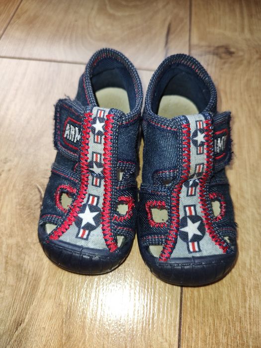 Buty sandały granatowe na rzepy rozmiar 21