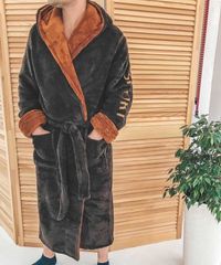 Топ 2022 зима Чоловічий домашній махровий халат теплий пижама, мужской