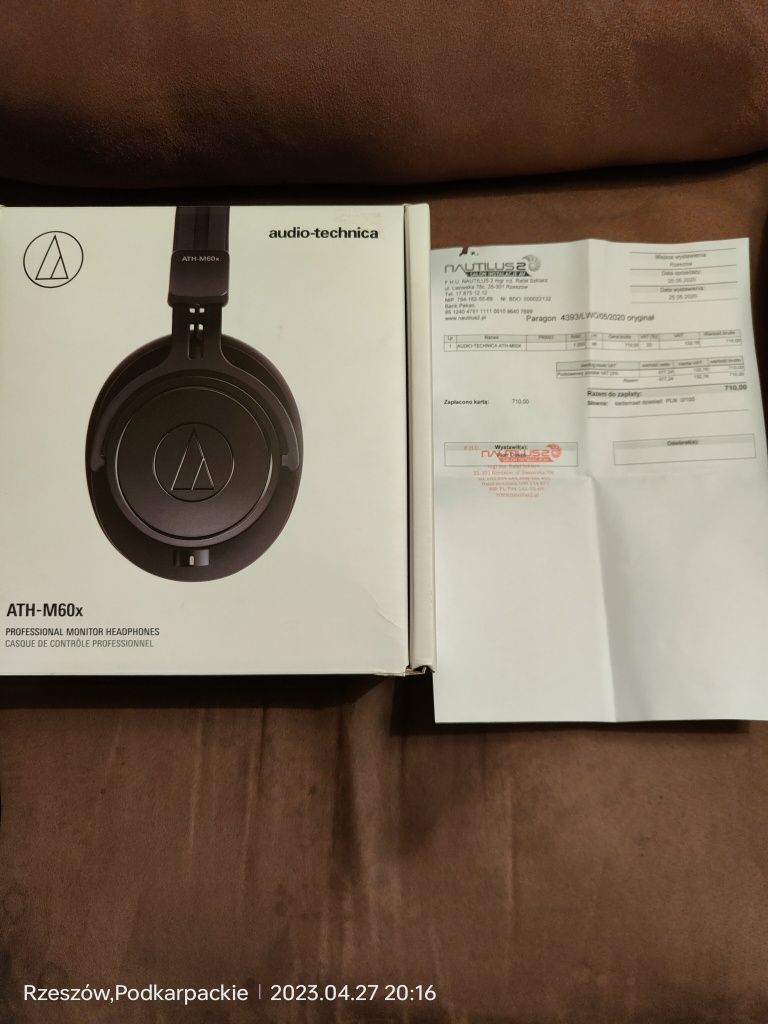 Słuchawki Audio Technica ath m60x