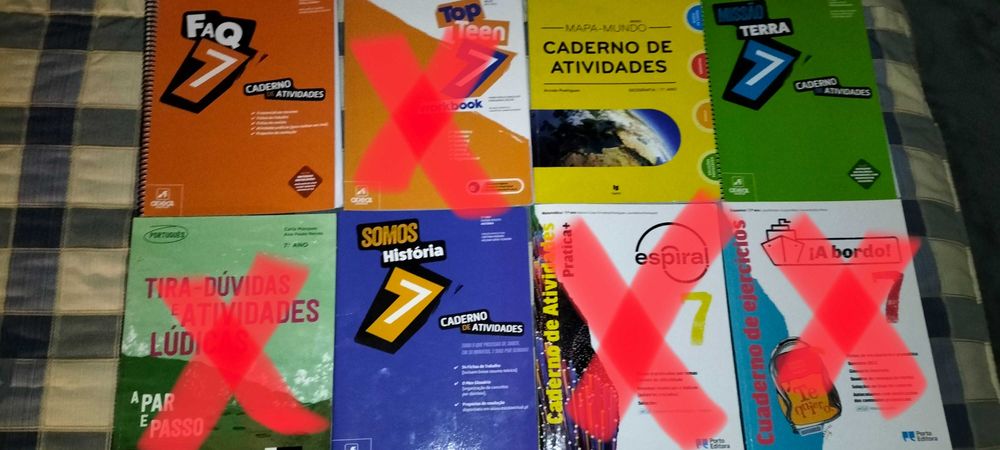 Cadernos de atividades 7° ano - 5€