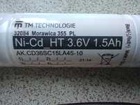 Akumulator Ni-Cd 3,6V 1,5Ah
