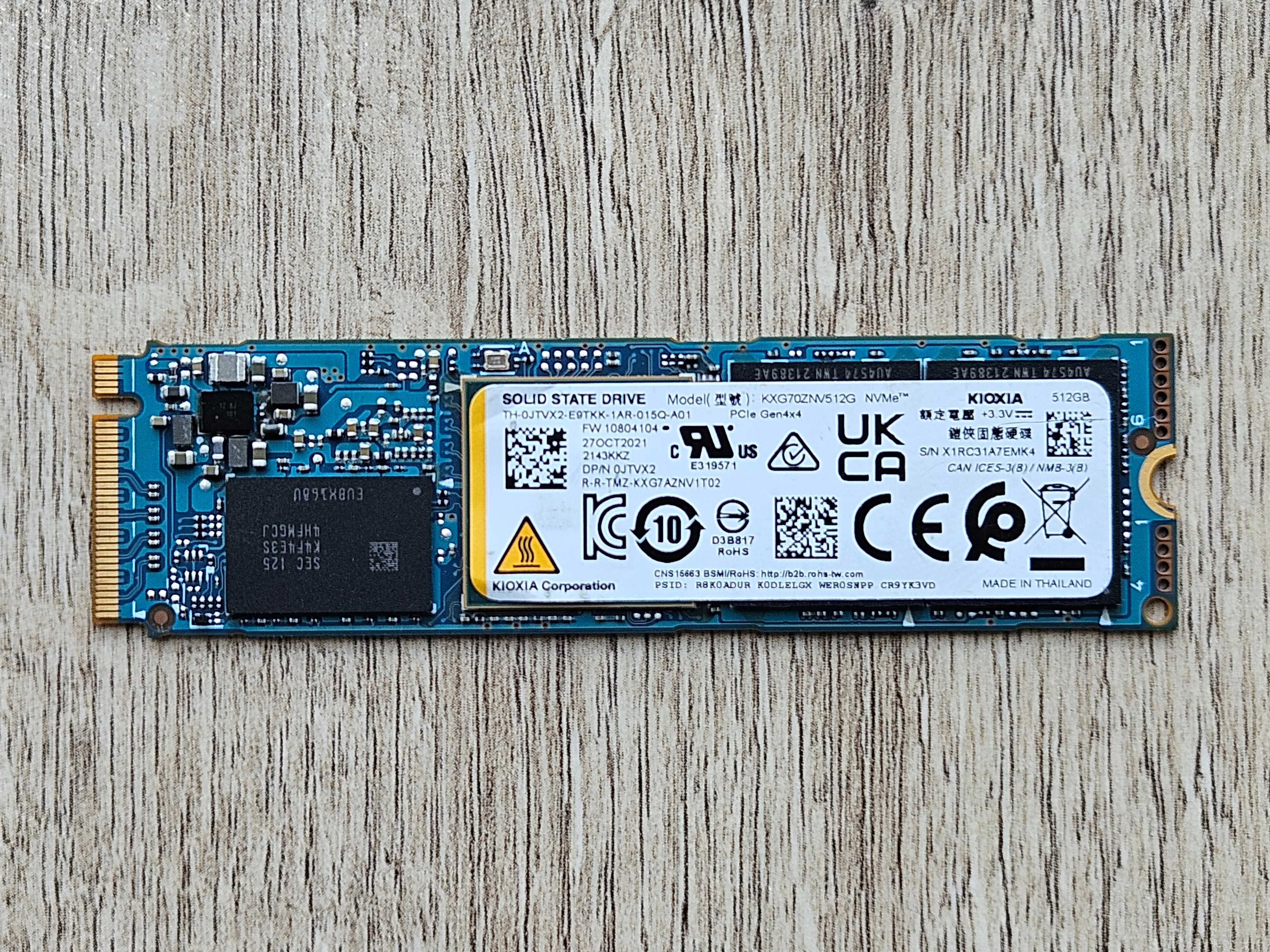 SSD 512 GB M.2 2280 NVMe PCIe 4.0x4 Kioxia XG7 KXG70ZNV512G 98 - 99%