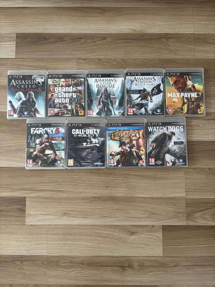 Zestaw 9 gier na PlayStation3