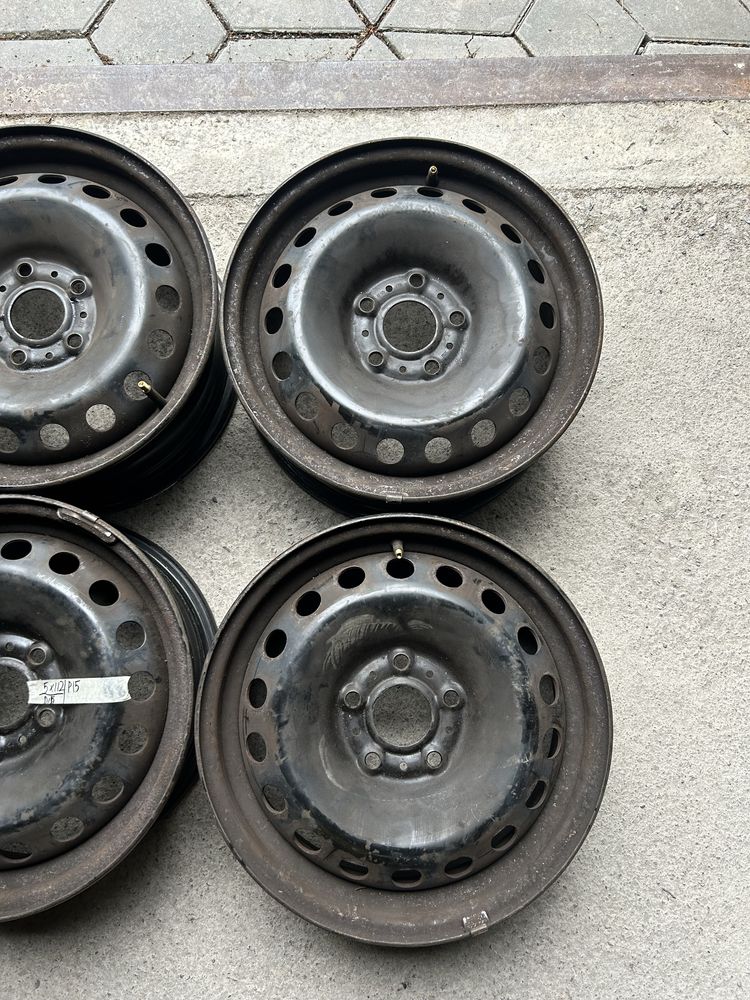 R15 5 112 диски металеві комплект Volkswagen Audi