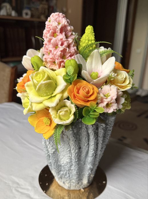 Букет квітів з мила ручної роботи на подарунок