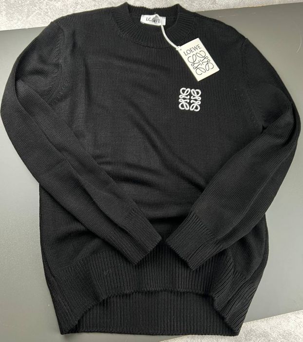 Свитер мужской Loewe (S-XXL) Новая кофта черная теплая