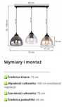 Lampa wisząca sufitowa