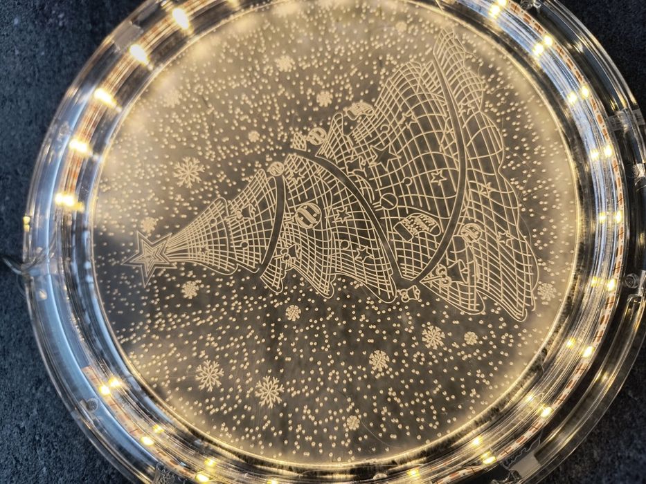 Podświetlany witraż na okno (choinka)