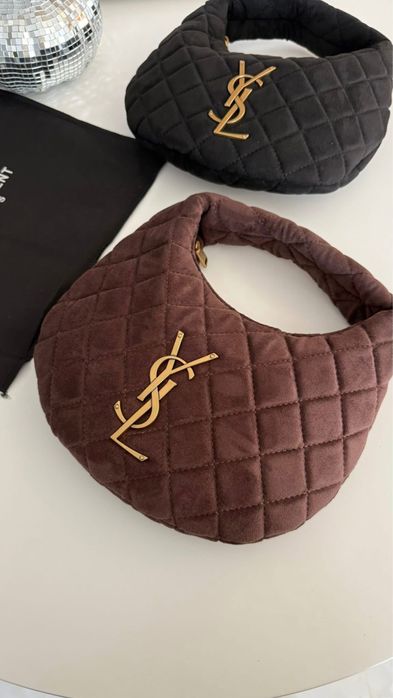 Torebka Pikowany welur YSL hobo