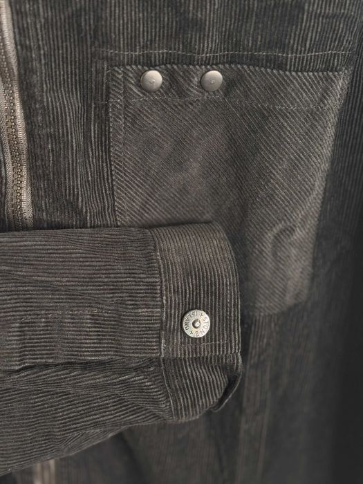 Сорочка STONE ISLAND 11604 Organic Cotton Corduroy Overshirt Black