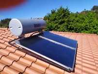 Painel solar com esquentador compatível