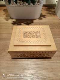 Pudełko drewniane ozdobne
