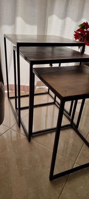 Conjunto de 3 mesas de apoio - kare design