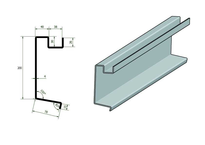Belka oświetleniowa aluminiowa BO-C2000x200a Zderzak Laweta na lampy