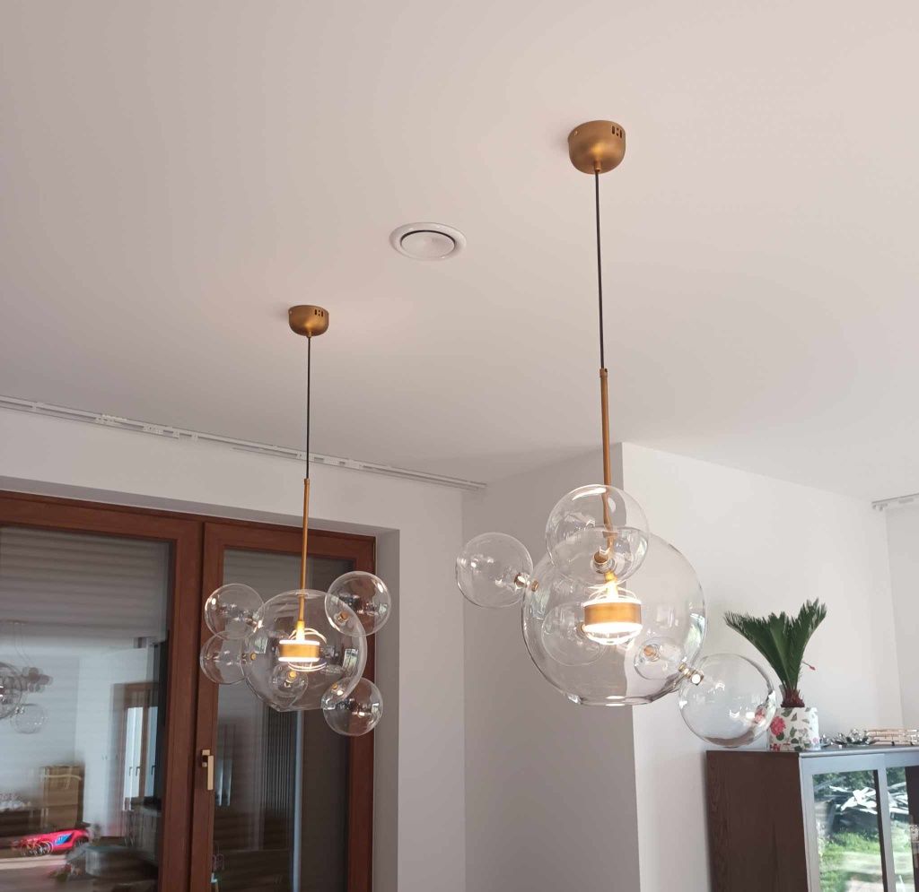 Lampa Led żyrandol bombelki Bubbles Gold Iluminar