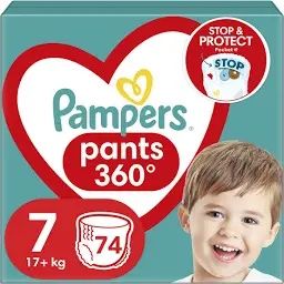 Трусики Pampers pants 7(74шт)Памперс підгузки-трусики 17+кг
