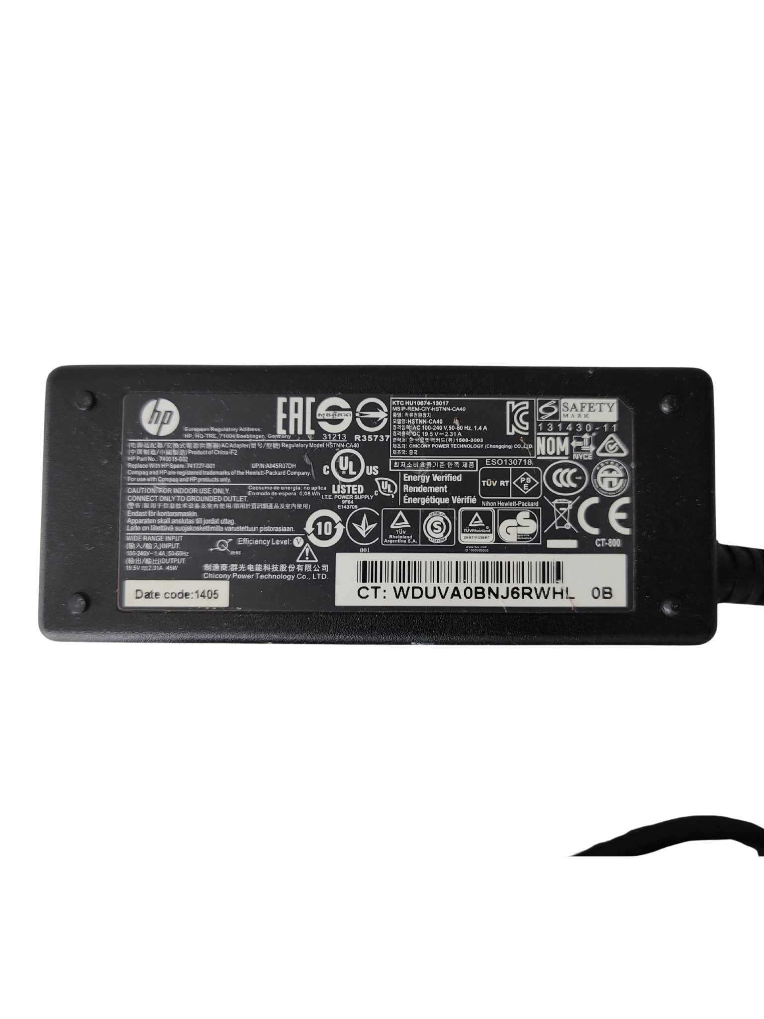 ORYGINLANY Zasilacz HP BlueTip 45W z Kablem ZASILAJĄCYM | Sklep FV23