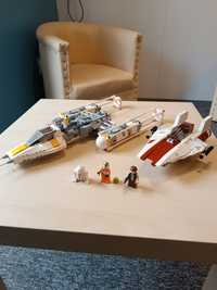 Zestaw dwóch myśliwców LEGO Star Wars Y-Wing (7658) i A-Wing (75003)