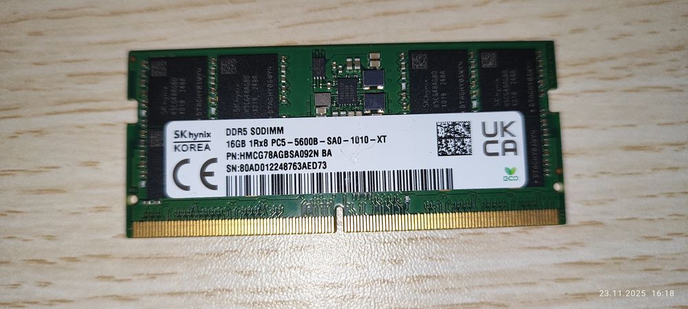 Pamięć RAM DDR5 32GB (2x16GB) SK Hynix 5600MHz SODIMM