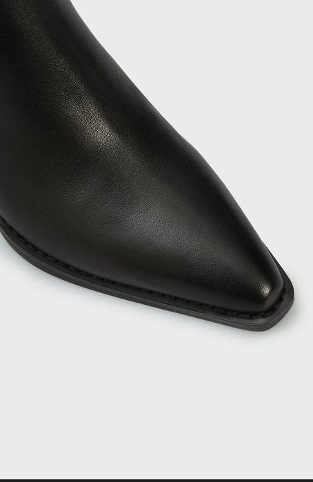 Жіночі чорні шкіряні ковбойки Agnetha PRPY 39 PRFLT0134W