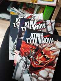 Atak tytanów 1-3 jak nowe manga komiks