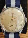 Stary Tissot Antimagnetique krab dolna sekunda z 1950 roku