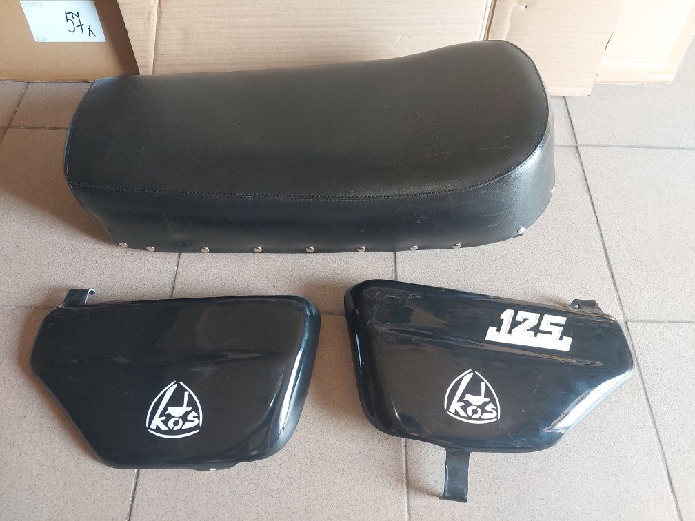 Nowy zestaw naprawczy wsk kos siedzenie +boczki oslony kpl pl