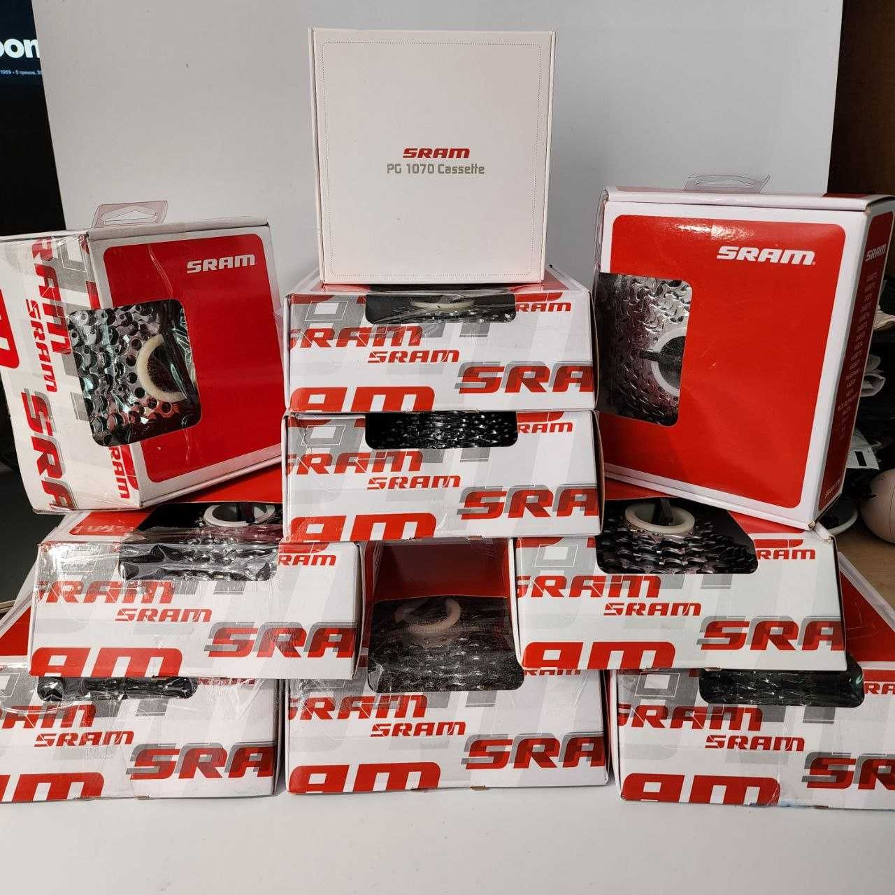 Велосипедные кассеты Shimano, Sram 7/8/9/10/11/12 скоростей.