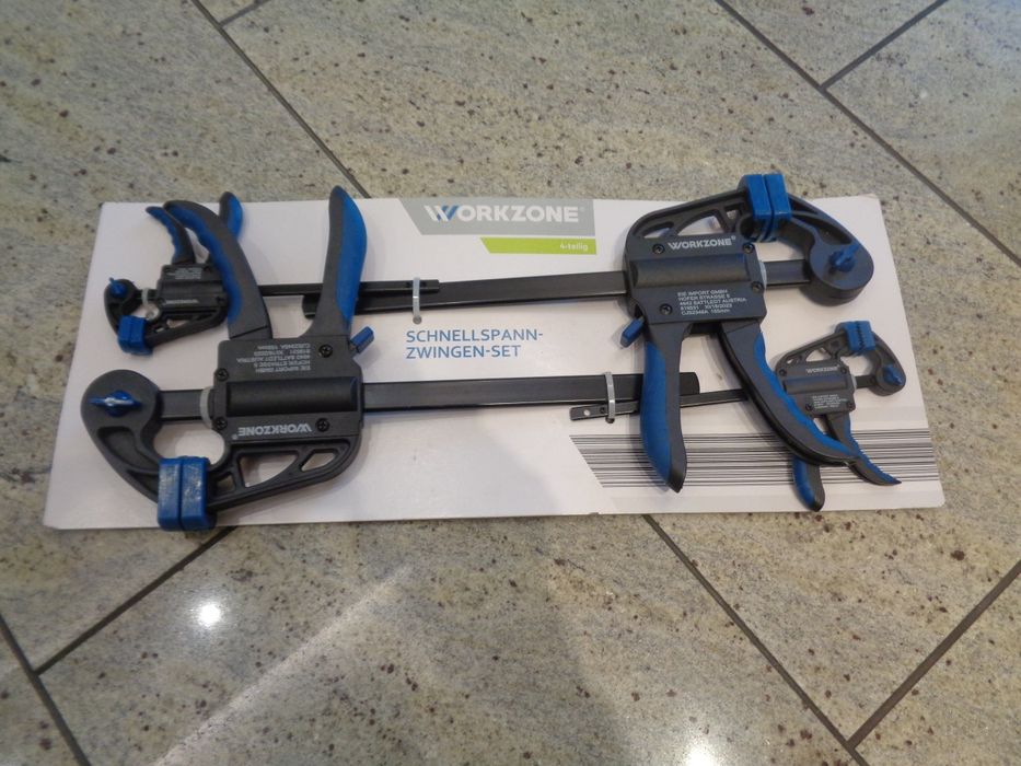 Zaciski szybko montujące - Workzone - komplet 4 sztuki