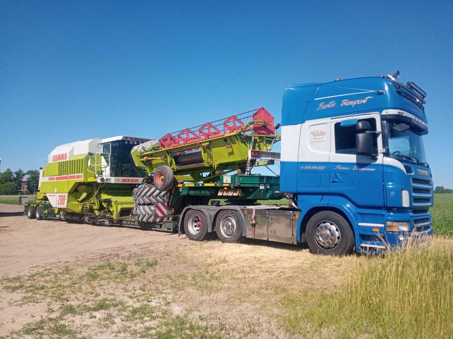 Transport kombajnów, maszyn rolniczych