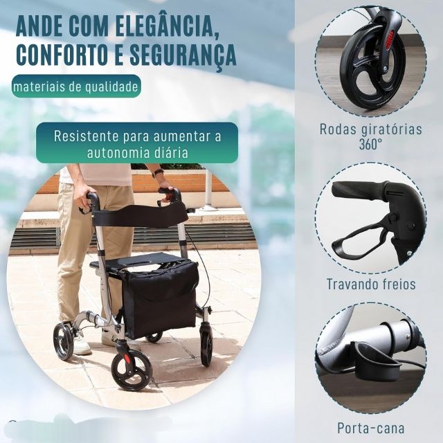 Cadeira auxiliar para pessoas mobilidade reduzida