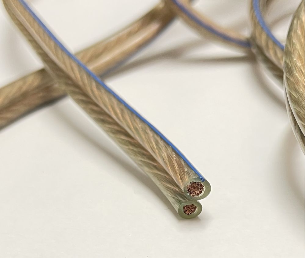 Przewód kabel głośnikowy OMC splot 2x4mm Made in Germany 62mb