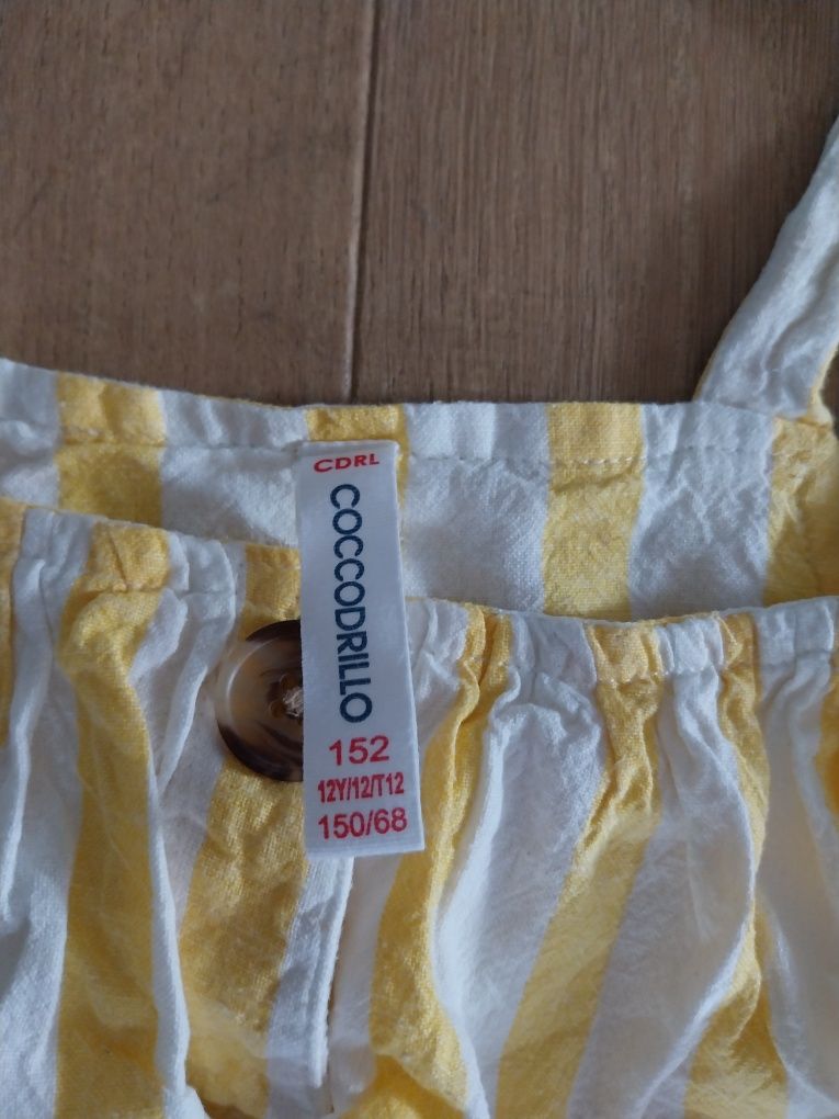 Sukienka Coccodrillo len i bawełna r 146/152