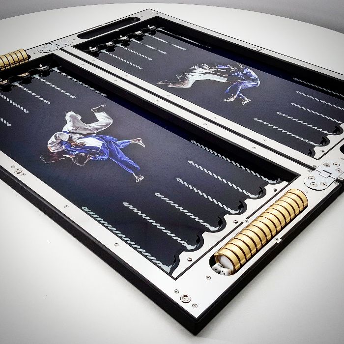 Нарды хай-тек из металла. Дизайн под заказ. Бренд Art-limit. Нарди